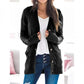🔥Dames herfst casual langemouwen open vest met knopen en kabelpatroon (bij aankoop van 2 stuks gratis verzending)
