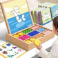 🎁Vroege kerstuitverkoop 50% KORTING🔥Houten magnetische patroonblokkenpuzzel set🧩