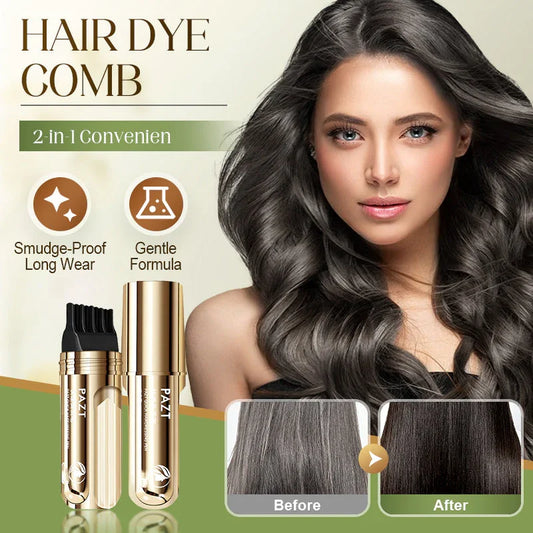 ✨KOOP 2 KRIJG 1 GRATIS✨2-in-1 handige haarverfkam voor grijs haar🌿
