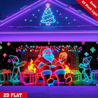 🔥 Kerstaanbieding 55% KORTING! ✨ Betoverende UV Garage Decoratie - Magische Gloed in Donker, Festelijke Sfeermaker 🎄🔥