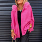 ⏳Tijdelijke korting van 50%⏰Casual jas voor dames met bontkraag in effen kleur🧥