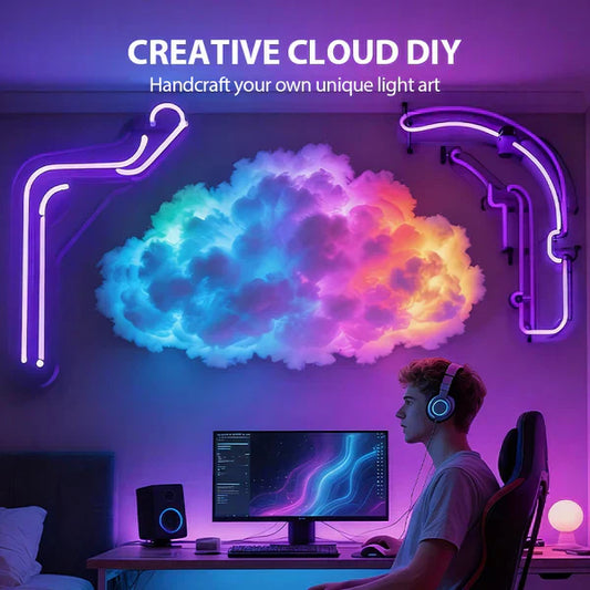 📢🎁50% KORTING!!! ✨Thundercloud USB-aangedreven decoratieve LED-lamp🌈☁️