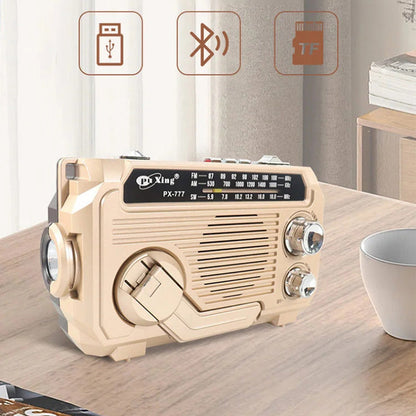 📻 53% KORTING! 🔦 Multifunctionele draagbare radio met slinger – Noodsituaties, muziek, ledverlichting & USB-oplader ⚡