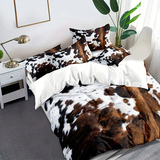 🔥50% korting! Dekbedovertrekset met Koeienprint – Zacht, Stoer & Western Chic 🐄✨