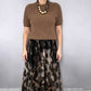 Dames tweedelige set – Comfortabele trui & zwierige luipaardprint rok 🐆✨ | Trendy & elegant | 50% KORTING