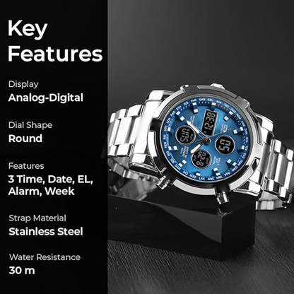 ⌚ NU 49% KORTING! 🪖 Heren militaire horloge – Analoog-digitale weergave, waterdicht & schokbestendig 🛡️