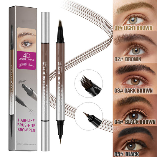 📢📢 1+1 gratis💧 2-in-1 waterproof vloeibare wenkbrauwpen