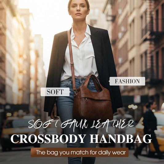 ⏰ Nu slechts 49% korting!💥💥Dames crossbodytas van zacht imitatieleer