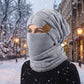 Pluche Gevoerde Wintermuts met Gezichtsbedekking