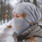 Pluche Gevoerde Wintermuts met Gezichtsbedekking