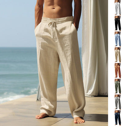 👖 NU 40% KORTING! 🏠 Casual herenbroek met trekkoord en zakken 🌿