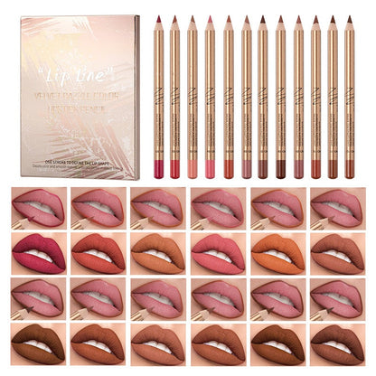 Vlekvrije lippotloden set met 12 kleuren