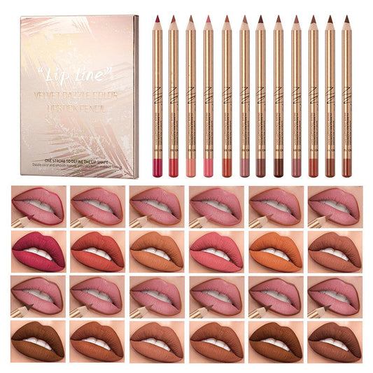 Vlekvrije lippotloden set met 12 kleuren