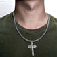 ✝️ 50% KORTING! ⏰ Verfijnde, tijdloze elegantie: kruisketting – Prachtig vakmanschap, roestvrij staal en een subtiele glans – perfect voor dagelijks gebruik of als een betekenisvol cadeau 💛