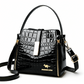 👜 TIJDELIJKE AANBIEDING: 50% KORTING! ✨ Glanzende krokodilprint dames handtas – Gestructureerd, gouden hardware, ruim & chique 💼