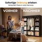 🔥 FLASH AANBIEDING: 50% KORTING! 📦 Draagbare Kledingkast van Niet-Geweven Stof – Stalen Frame – 3 Maten & Eenvoudig te Monteren voor Slaapkamer & Kleedkamer 🏠