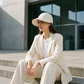 🎁✨Elegante opvouwbare zonnehoed voor dames met UPF 50+ – Brede katoenen buckethoed met nekflap en verstelbare band 🌞 | Inpakbaar, ademend en strandklaar