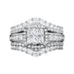 💍 Ring met prinsessen geslepen zirkonia’s