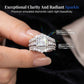 💍 Ring met prinsessen geslepen zirkonia’s