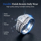 💍 Ring met prinsessen geslepen zirkonia’s