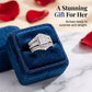 💍 Ring met prinsessen geslepen zirkonia’s