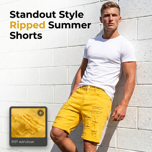 Heren Casual Zomer Gescheurde Shorts