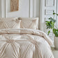 🛏️ 50% KORTING! ☁️ Elegante Dekbedovertrekset met Plissé Plooien