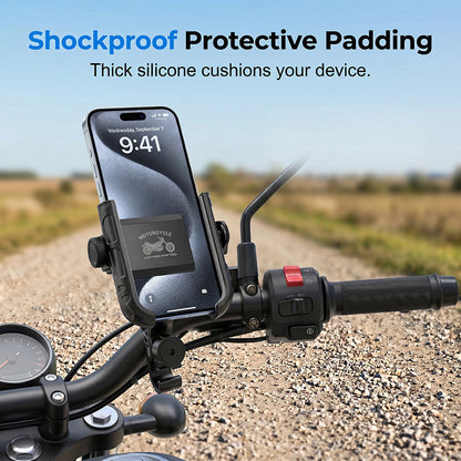 🚴‍♂️ Fiets Telefoonhouder met SecureLock | Koop 2 = 1 Gratis 🔥 | Schokbestendig & Snel Losneembaar ✨