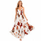 🌸✨ Dames Geprinte Spaghettibandjes Maxi Jurk | Zomerhit 2026 | V-hals & Bloemenprint 🌞