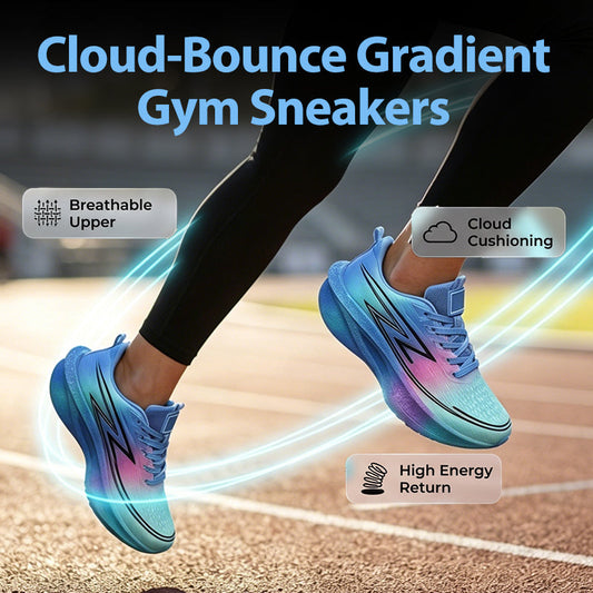 Ademende mesh sneakers met zool met demping voor outdoor en fitness