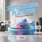 Ademende mesh sneakers met zool met demping voor outdoor en fitness