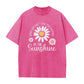 👕☀️Unisex Vintage Gewassen Madeliefje Print Loose Fit T-Shirt