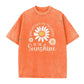 👕☀️Unisex Vintage Gewassen Madeliefje Print Loose Fit T-Shirt