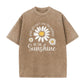 👕☀️Unisex Vintage Gewassen Madeliefje Print Loose Fit T-Shirt