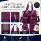👜✨ Grote waterdichte shopper voor dames