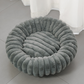 🐱💤 Ultrazacht, rustgevend rond mandje voor katten en honden – Verhoogde rand, knus nestje, perfect voor een rustig dutje 🐶☁️