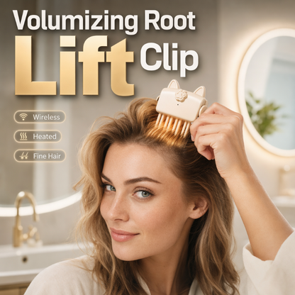 📢📢Koop er 2, krijg er 1 Gratis !! ⏰Draadloze verwarmde volumeclip voor de haaraanzet - Stylingtool voor volume in de salon, speciaal voor fijn, futloos haar