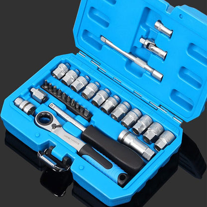 🔧 29-Delige Kernrateldopsleutelset – Professioneel Gereedschap voor Thuis & Auto! 🛠️