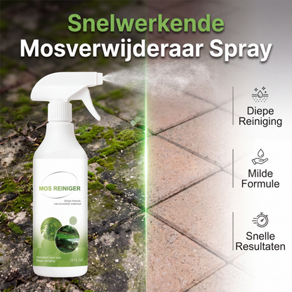 Buitenspray voor het verwijderen van mos en algen