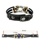 ⏰🎁Glow-in-the-Dark-armband met 12 sterrenbeelden van leer voor mannen en vrouwen (6,9/8,1 inch）