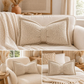 🦋 -50%! 🎀 Decoratief kussen van chenille in de vorm van een vlinderdas – inclusief hoes en vulling – voor op de bank, het bed en in de leeshoek 🛋️