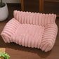 🐾✨50% KORTING! 🐱🐶 Gezellig Sofa Huisdierbedde – Ultrazacht, Verhoogde Bolsterranden & Super-Zachte Geribbelde Pluche. Meer dan 11.382 Blije Huisdieren Slapen in Stijl!✨