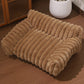 🐾✨50% KORTING! 🐱🐶 Gezellig Sofa Huisdierbedde – Ultrazacht, Verhoogde Bolsterranden & Super-Zachte Geribbelde Pluche. Meer dan 11.382 Blije Huisdieren Slapen in Stijl!✨