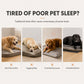 📢📢Uw hond of kat slaapt overal behalve op zijn eigen plek – Huisdierbed met Schuimbasis & Dubbele Textuur | 5 Maten | 3 Kleuren 🐾☁️