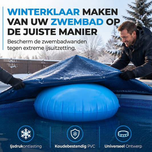 Rond opblaasbaar luchtkussen voor het winterklaar maken van zwembaden