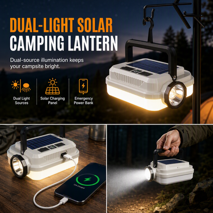 🏕️ Multifunctioneel — Lantaarn, Werklamp & Oplader voor apparaten