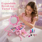 ✨ Wasbare prinsessen-make-upset – Niet-irriterend, met bakjes en draagbaar etui 🎀