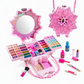 ✨ Wasbare prinsessen-make-upset – Niet-irriterend, met bakjes en draagbaar etui 🎀