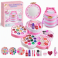 ✨ Wasbare prinsessen-make-upset – Niet-irriterend, met bakjes en draagbaar etui 🎀