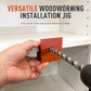 📐3-in-1-installatie- en boorhulp voor houtbewerking en het terugzetten van kasten, met 20 en 23 dubbelzijdige markeer- en afkortgereedschappen